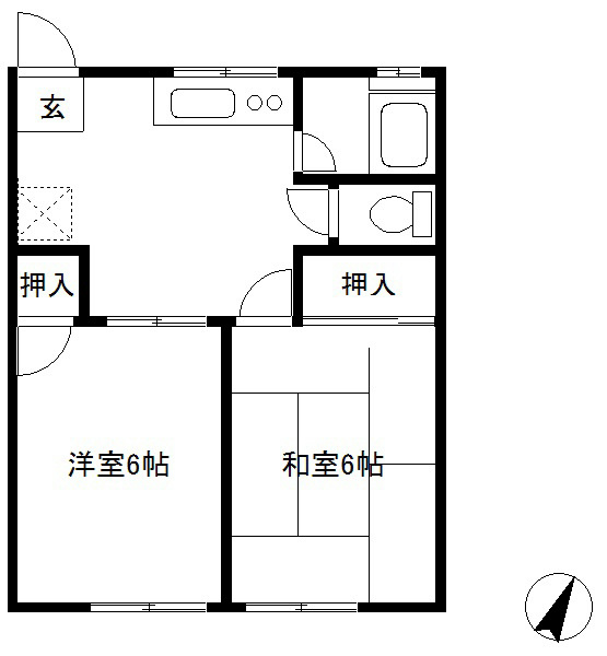 ハイツカワバタ 間取り