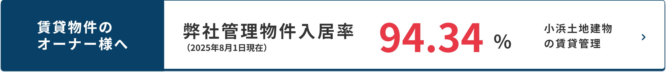 弊社管理物件入居率